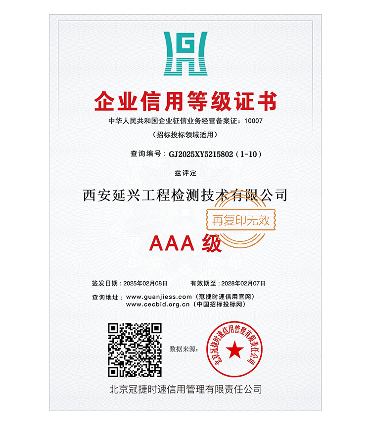 企业信用等级证书